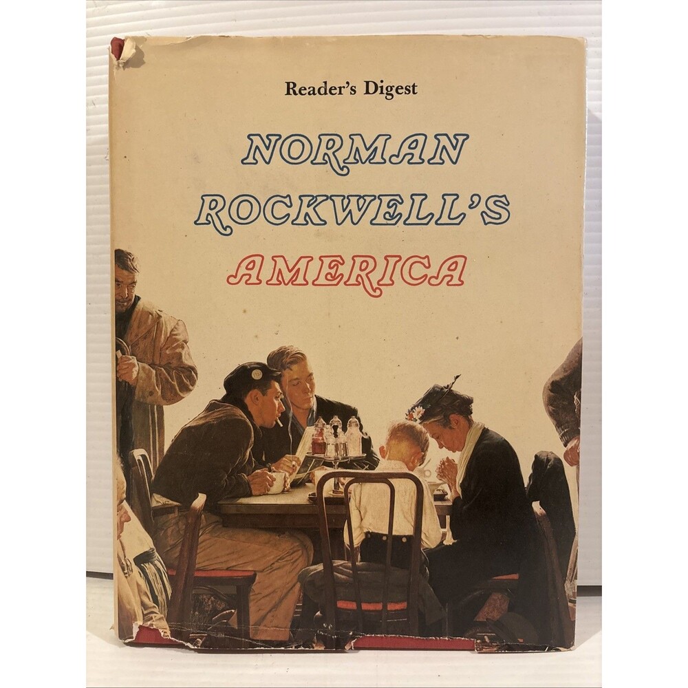 1976 Readers Digest Edition "Norman Rockwell's America" Large Hardcover Book